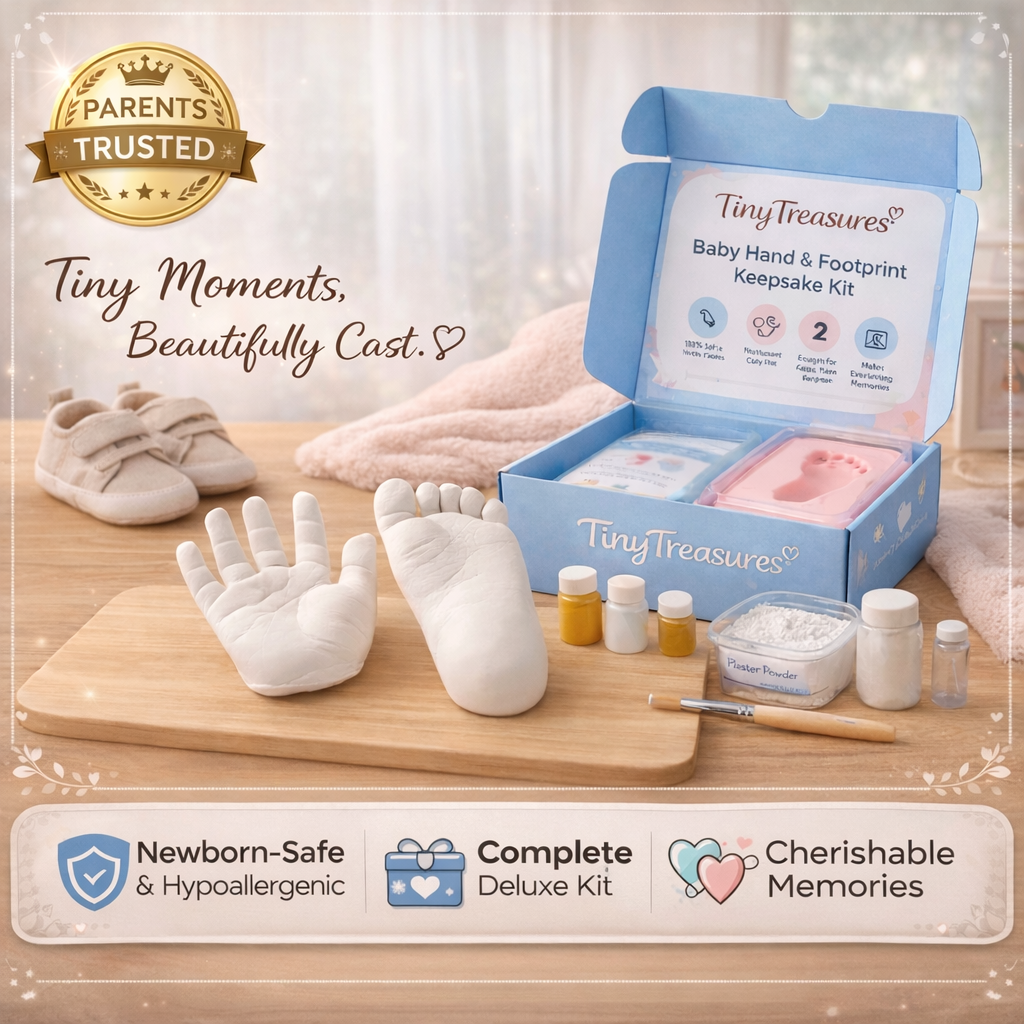 TinyTreasures™ - Baby Hand & Footprint Keepsake Kit