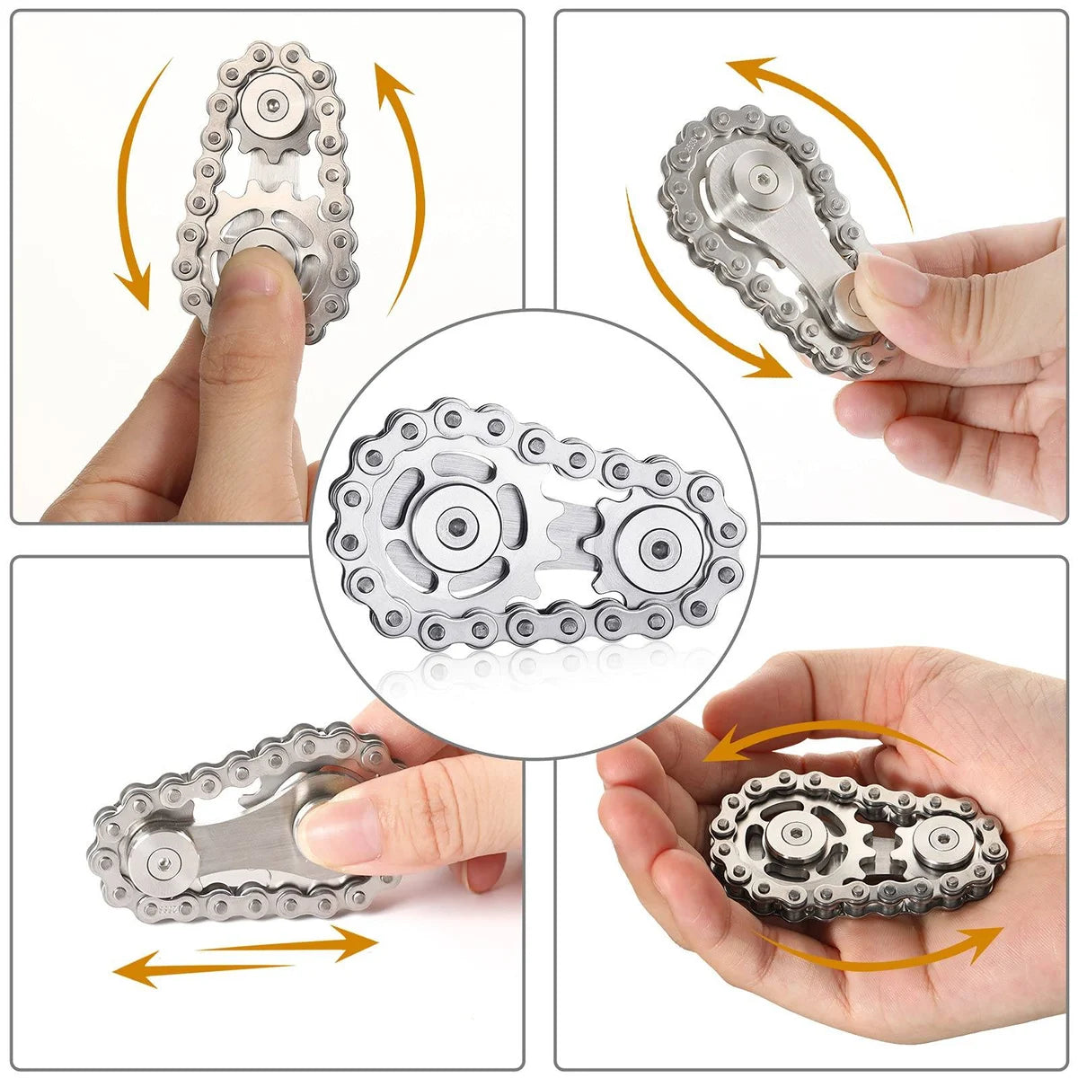 Sprockets - Bicycle Chain Fidget Spinner Toys