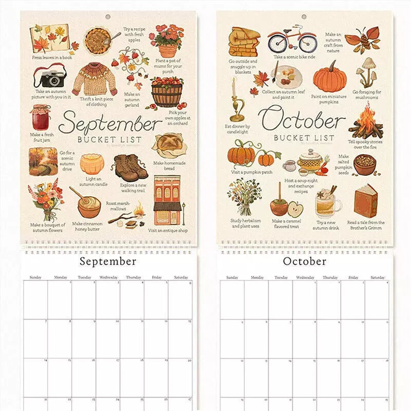 2025 Calendar : A Bucket List Journey