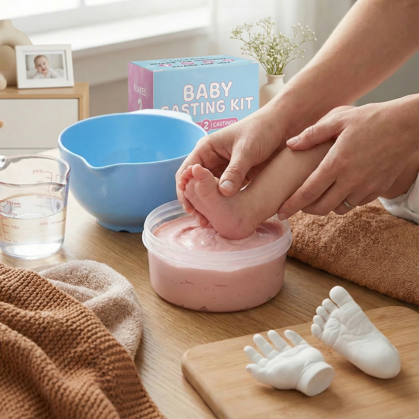 TinyTreasures™ - Baby Hand & Footprint Keepsake Kit