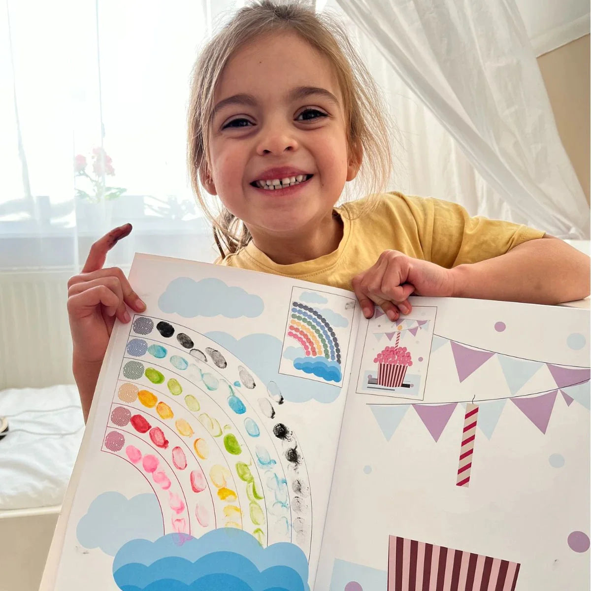 FingerArt™️ - Montessori Fingerprint Coloring Book